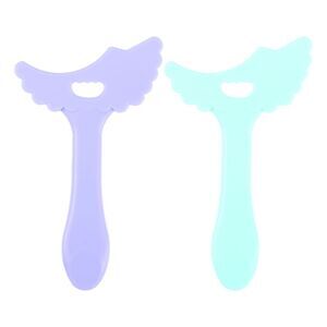 2 Pcs Eyeliner Stencil Pads Eye Makeup Tool Eyebrow Pencil Stencil Green Purple